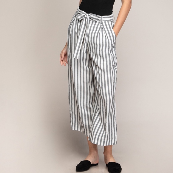 Naked Zebra Pants - NAKED ZEBRA NWT STRIPPED PANT